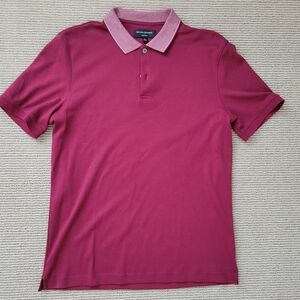 Banana Republic Men's Burgundy Dress Polo Shirt